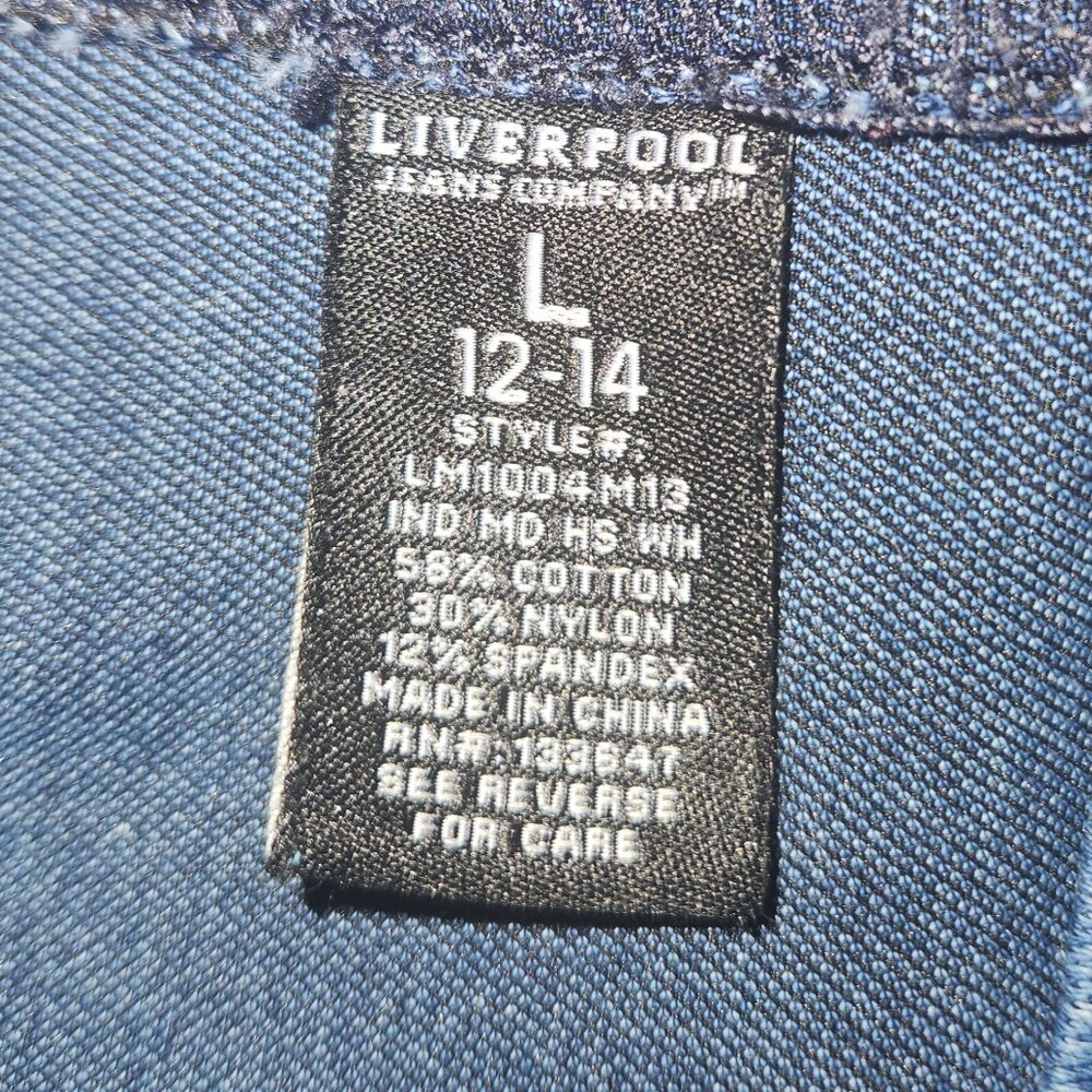 Liverpool Los Angeles Dark Wash Denim Jacket – Women’s Size L - Picture 11 of 16